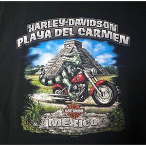 Harley-Davidson H-D HD SS T-Shirt Playa Del Carmen Mexico Raptor Vintage 2012